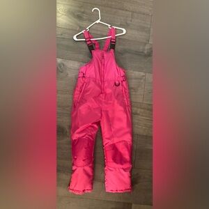 Cherokee Hot Pink Kids Snow Overalls